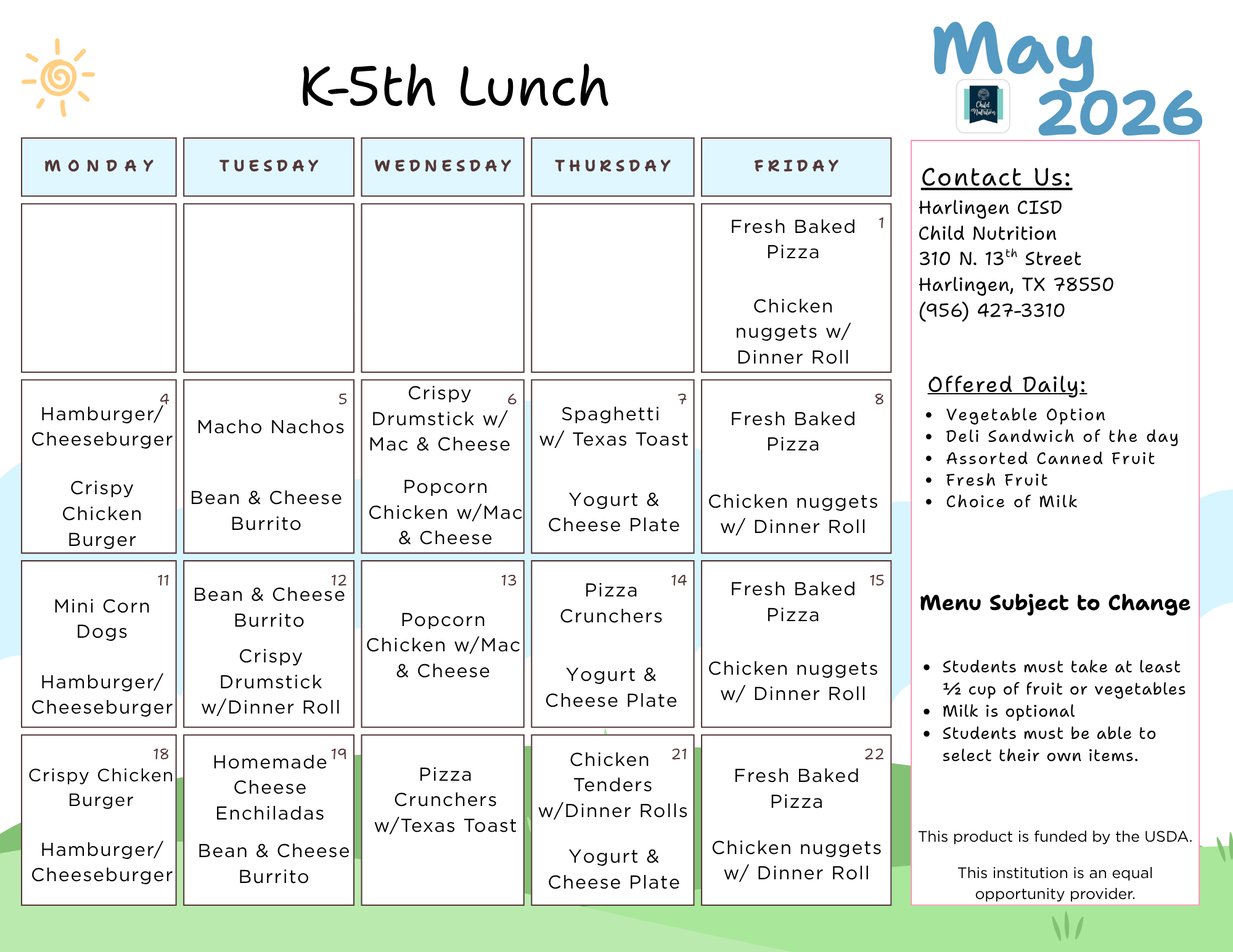 K-5TH Lunch